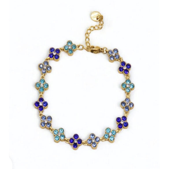 Bracelet Flora motifs floraux dorés